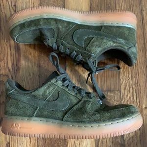 Green Suede Nike AirForce 1